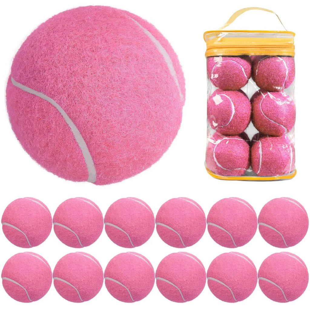 12 Packs Pressure Matching and Training Tennis Balls Natural Rubber Tennis Balls-WAYBIKER
