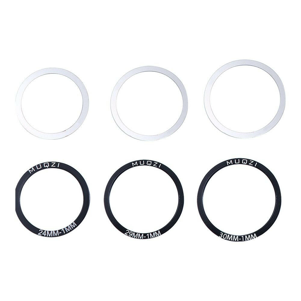 6pcs Bike Bicycle Bottom Bracket Crankset Washer 24/29/30mm For BB86/91/92/PF30/BB30 Crank Crankset Bottom Spacer Cycling Part-WAYBIKER