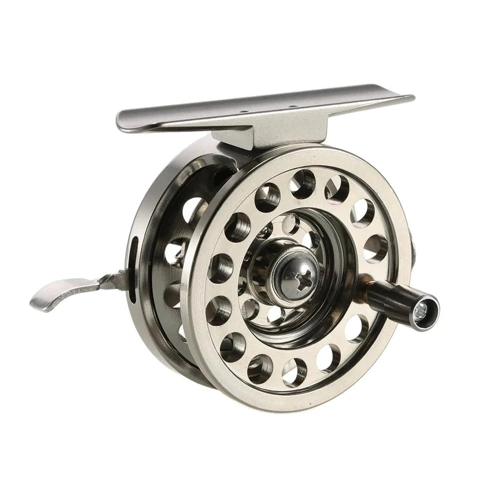 Fly Fishing Reel Right Handed Aluminum Alloy Smooth Easy to ControlIce Fishing Reels Fly Reels Fishing Accessories-WAYBIKER
