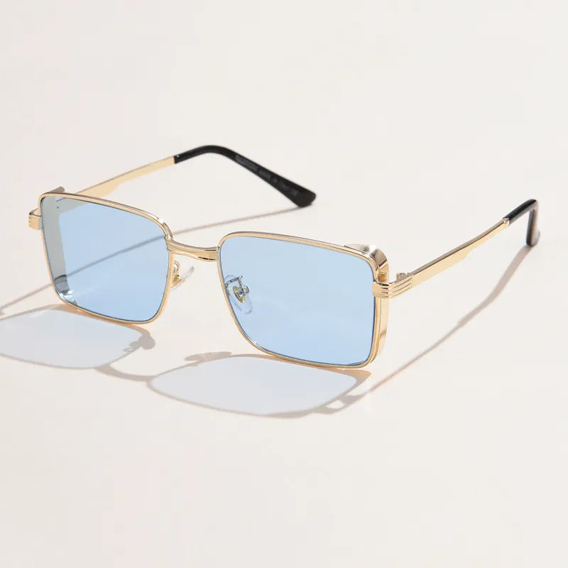 Classic Cycling Square Steampunk Sunglasses Luxury Brand Ourdoor Men Women Retro Rectangle Punk Metal Frame Sun Glasses UV400-WAYBIKER