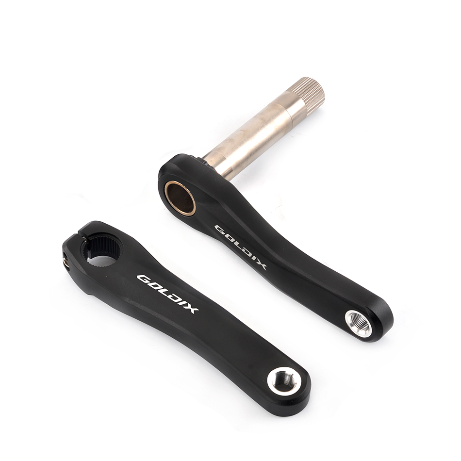 GOLDIX Children's Bicycle Crank 110/127/140/150/160mm Ultralight MTB Bicycle Crankset Black 28T 30T 32T 34T 36T 7/8/9/10 Speed-WAYBIKER