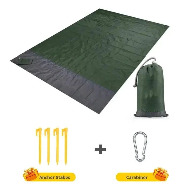 Beach Blanket Sandproof 200 X 210cm Waterproof Beach Mat Lightweight Picnic Blanket For Travel Hiking Sports-WAYBIKER