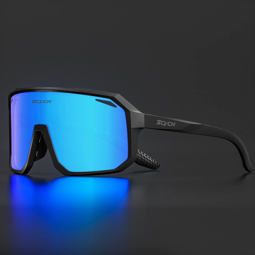 SCVCN Trend color lens sunglasses men's driving bicycle glasses women's leisure sports hiking glasses UV400 protective glasses-WAYBIKER