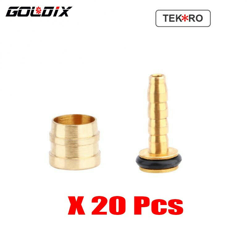 GOLDIX 20/60Pcs Bicycle Hydraulic Disc Brake Oil Pin Needle Olive Connect Insert for BH90 BH59 SRAM MAGURA Brake Oil Pipe Joint-WAYBIKER