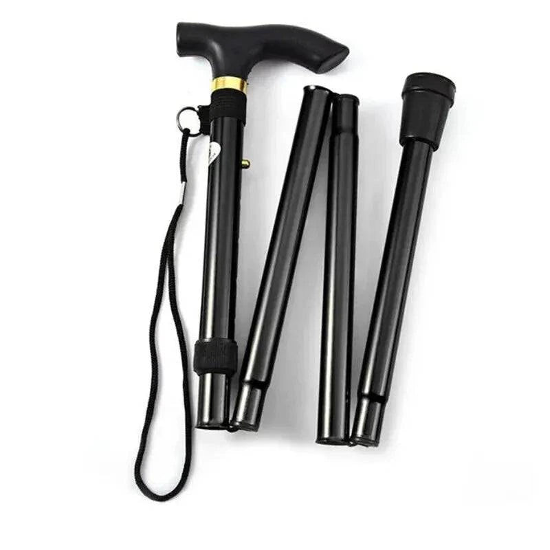 Hiking Camping Mountaineering Poles Walking Stick Telescopic Baton Trekking Poles Folding Cane Crutches Pole Unisex-WAYBIKER