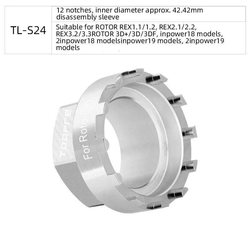 TOOPRE Bicycle Disc Jaws Locking Ring Removal Tool For ROTOR Cranks Tooth Discs Discs Installation Dike Repair Tools