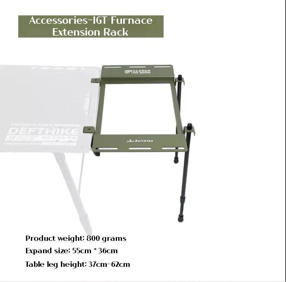 Difeike Outdoor Camping Three Piece Table Aluminum Tactical Table Portable Folding Lifting IGT Expansion Chicken Rolls Table-WAYBIKER