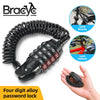 4 Digit Bicycle Mini Password Lock Portable Helmet Lock Durable Steel Wire Cable Chain Lock Mountain Frame Lock Bike Accessories-WAYBIKER