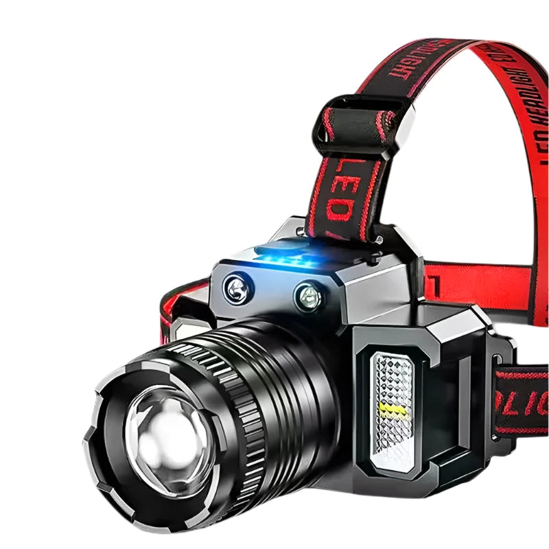 Rechargeable Headlight Led Head Torch Induction Flashlight Camping Light Super Bright Flash Head Light  Fishing Hunting-WAYBIKER