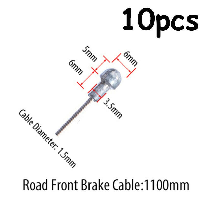 10PC Bicycle Brakes Line Road Mountain Bike Brake Cable Universal Bicycle Shift Cable Durable Road MTB Brake Shift Wire-WAYBIKER