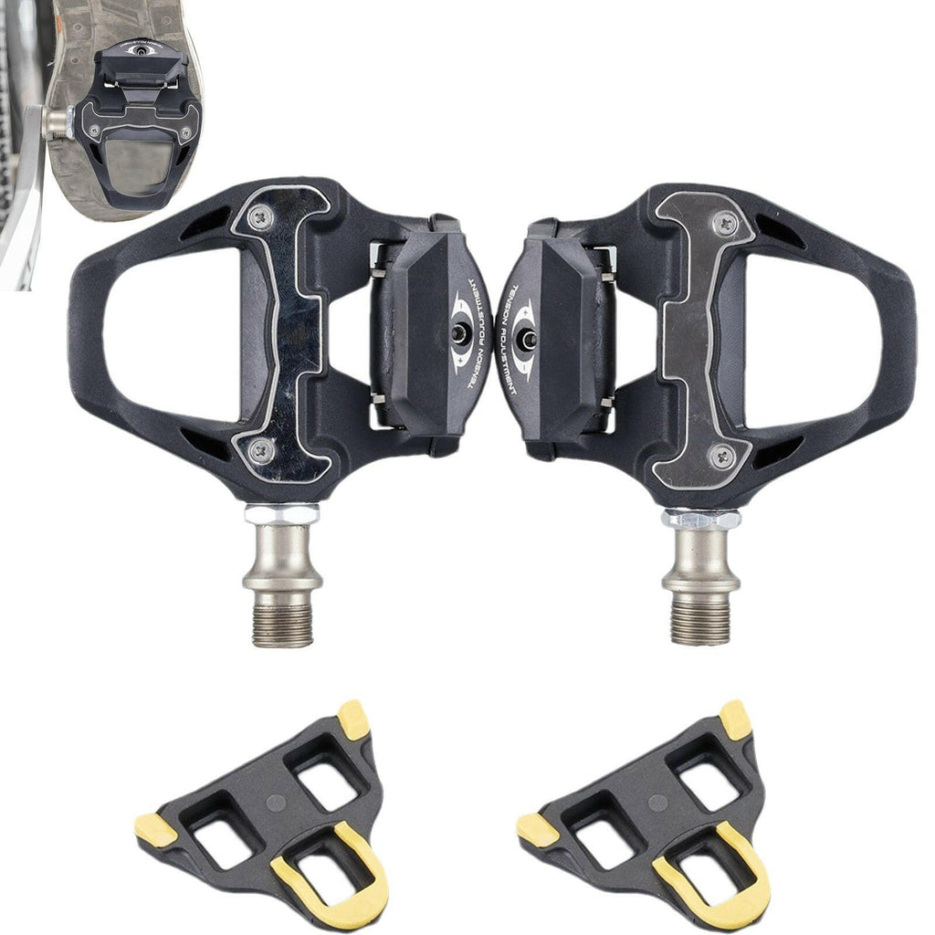 Self-locking Bike Pedals SPD-SL Road Bike Pedal Bicycle Platform Flat Ultra-Light Clipless Pedal With Anti-skid Nail For Cycling-WAYBIKER