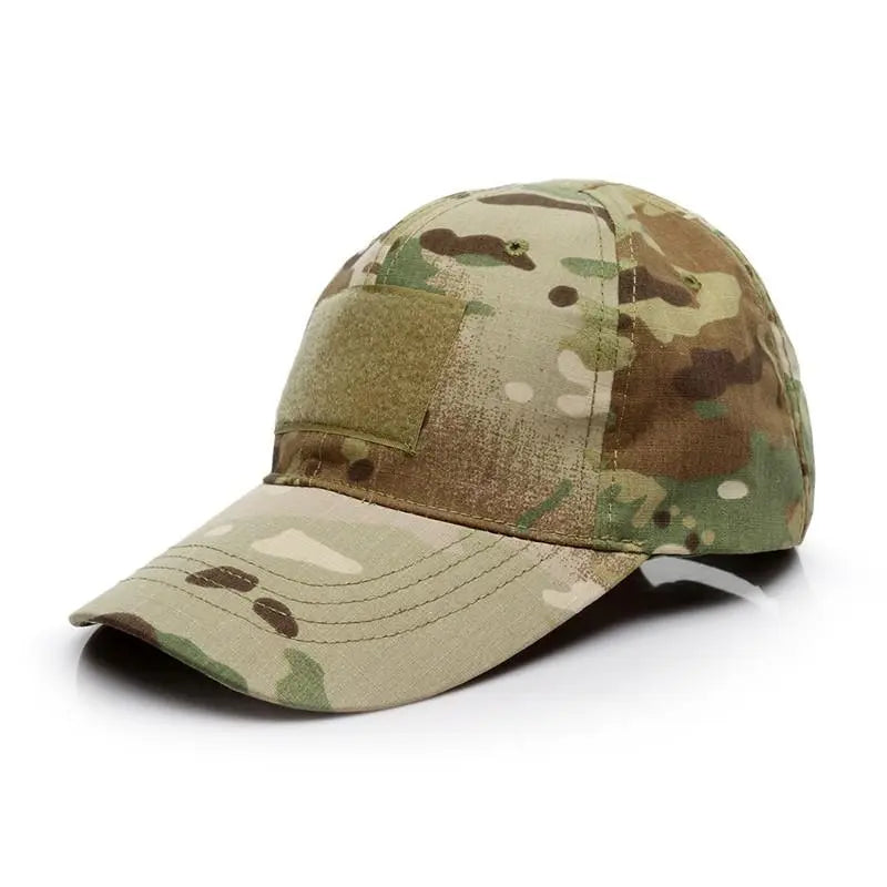 Unisex Outdoor Tactical Military Army Camo Adjustable Baseball Cap Camouflage Men Women Snapback Hat For Cycling Hiking Fishing-WAYBIKER