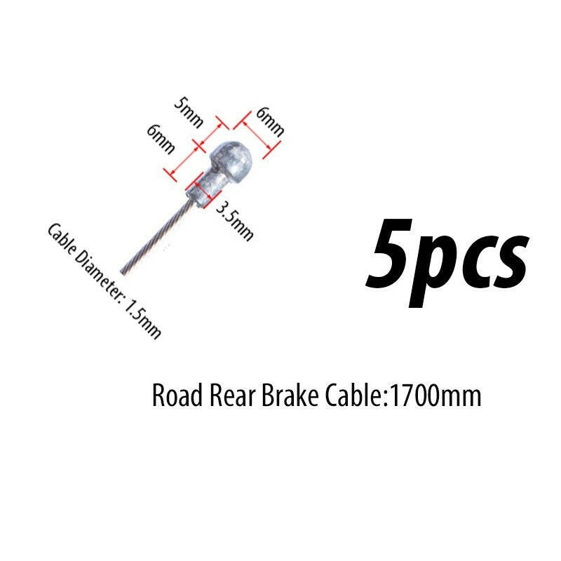 10PC Bicycle Brakes Line Road Mountain Bike Brake Cable Universal Bicycle Shift Cable Durable Road MTB Brake Shift Wire-WAYBIKER