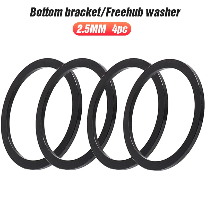 Lebycle Mtb Bicycle Accessories Aluminum Alloy CNC Hub Spacer Bottom Bracket Washer-WAYBIKER