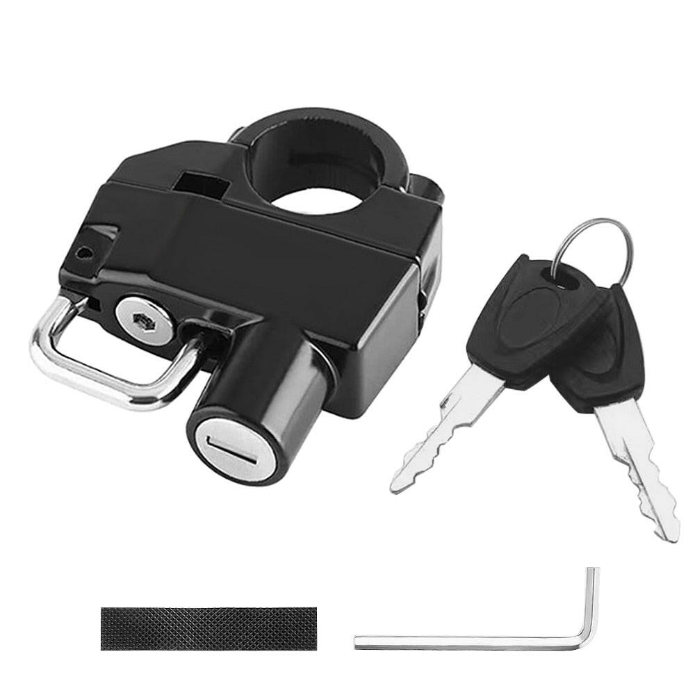 KKMOON Motorcycle Helmet Lock Anti-Theft Bicycle Helmet Security Locks with 2 Keys and Installation Tool-WAYBIKER