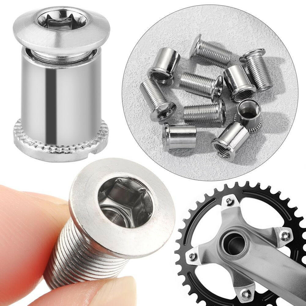 5 Pair Bike Chainring Bolts MTB Plate Screws Monoplate Or Double Or Three Plate Crank Parts Cycling Crankset Accessories-WAYBIKER