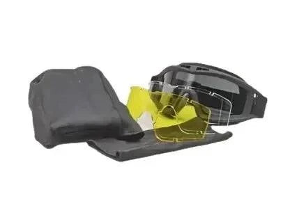 Airsoft Tactical Goggles 3 Lens Windproof Dustproof Shooting Motocross Motorcycle Mountaineering Glasses CS Safe Protection-WAYBIKER