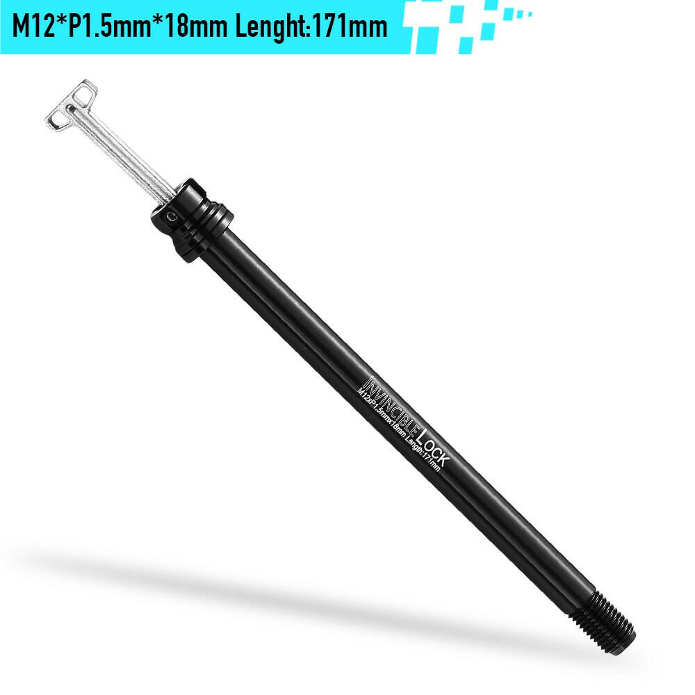 RYET MTB Built-In Lever Road Bike 12mm Thru Axle Front Fork Shaft Skewers Rear Hub 12x142 12x148 12x100 12x110 Cycling Parts