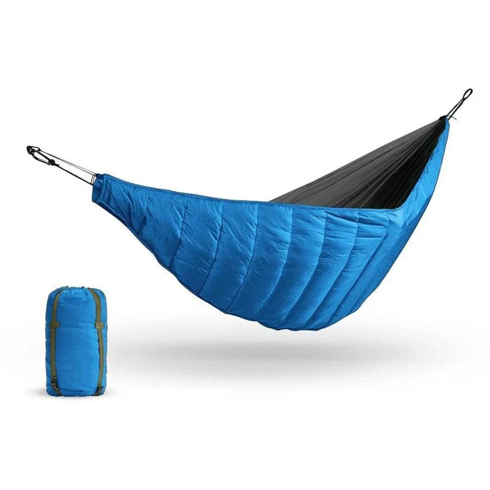 Multifunctional Hammock Underquilt Sleeping Bag Outdoor Winter Warm Hammock Under Blanket Poncho for Camping Traveling Swing-WAYBIKER