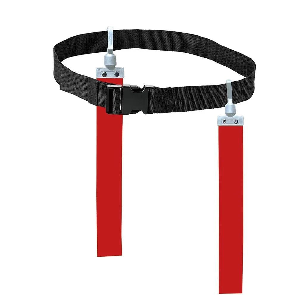 American Football Match Training Belt Adjustable Rugby Flag Tag Waist Strap Flag Adjustable Ribbon Professional Free Size Belt-WAYBIKER