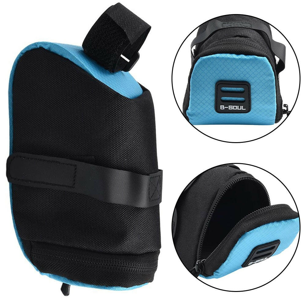 Bicycle Folding Tail Bag Polyester Tool Bag Cushion Bag Cycling Bike Bag Storage Seat Rear Tool Pouch Outdoor Cycling Part-WAYBIKER