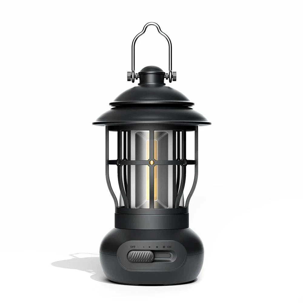 Cordless Camping Lamp USB Rechargeable Stepless Dimming Outdoor Retro Tent Light Home Atmospheres Light with Handle-WAYBIKER
