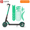 1 Set Reflective Sticker Wheel Decals Reflective Tire Applique Tape for XIAOMI M365 Pro 1S Night Safety Warning Cover-WAYBIKER
