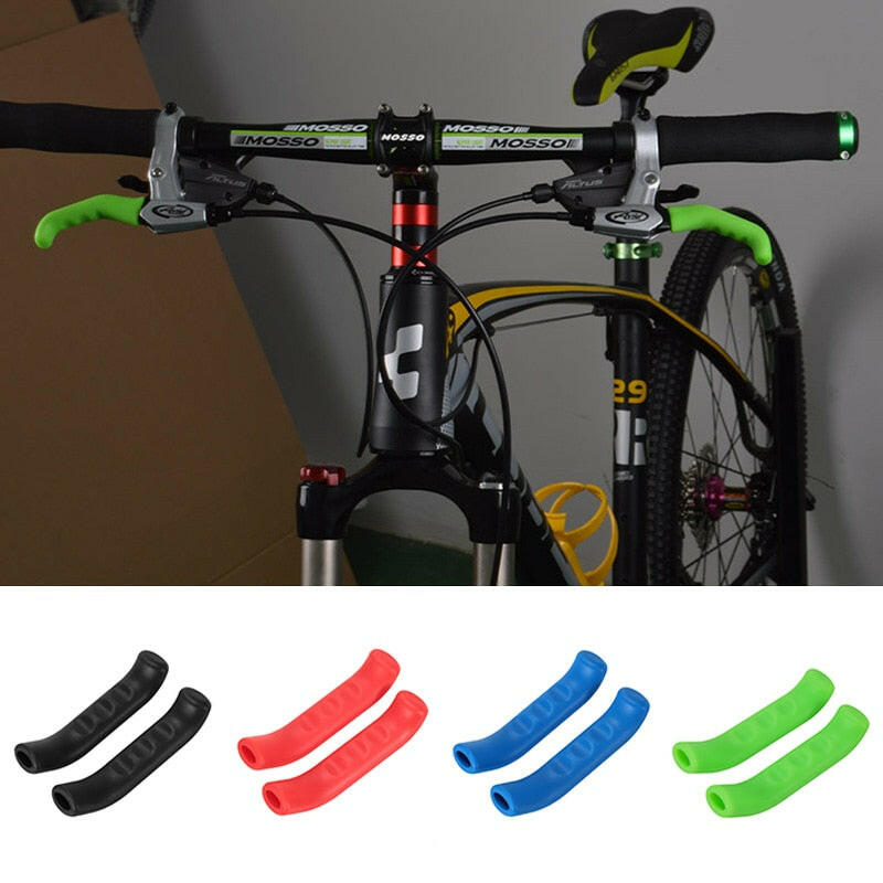 2PCS Bicycle Bike Brake Handle Cover Silicone Sleeve Bike Brake Lever Protector Covers Mountain Bike Brakes Accessories-WAYBIKER