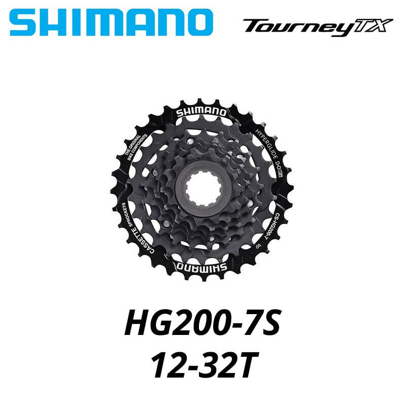 Shimano TOURNEY TX HG200 CS 7 8Speed Cassette Sprocket CS-HG200 7s 8S 8v 7v 12-28T 12-32T Mountain Bike MTB Chains 32T 28T-WAYBIKER