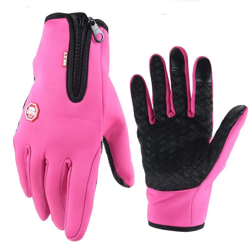 Hot Winter Gloves For Men Women Touchscreen Warm Outdoor Cycling Driving Motorcycle Cold Gloves Windproof Non-Slip Womens Gloves-WAYBIKER