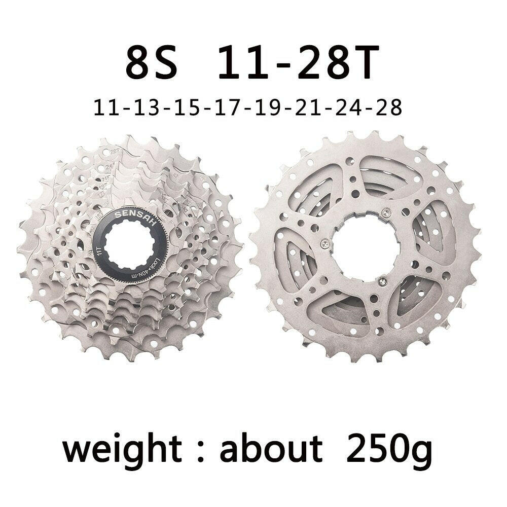 SENSAH 8/9/10/11 Speed Road Bike Cassette 11V 23T/25T/28T/30T/32T/34T/36T Bicycle Freewheel K7 10S Flywheel for HG Hub-WAYBIKER