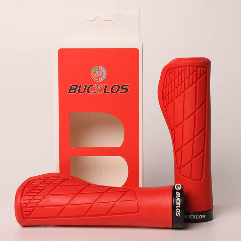 Bicycle Handlebar Grip Ergonomic Mountain Bike Grips Rubber Anti Skid MTB Cuffs Shock Absorbing Bike Handle Cycling Accessories-WAYBIKER