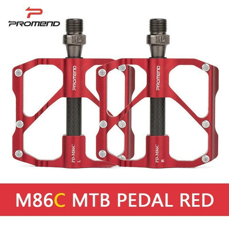 PROMEND Bike Pedals Quick Release Mtb Bicycle Pedals Anti-slip Ultralight Mountain Road Cycling Pedals Carbon Fiber 3 Bearings-WAYBIKER
