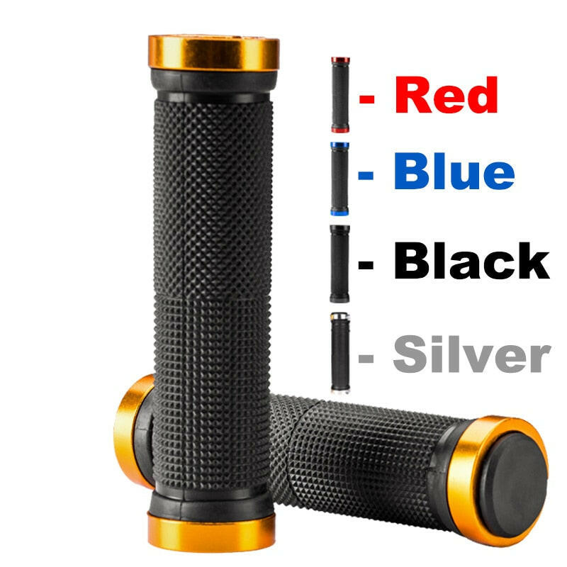MTB Bicycle Handlebar Grips Rubber Anti-Skid Bike Grips Lock On Road Mountain Handle End Grips MTB cuffs bike Accessories-WAYBIKER