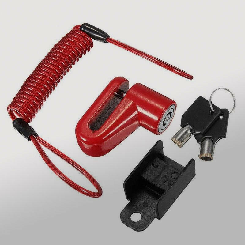 ESLNF Bike Disc Brake Lock Motorcycle Electric Vehicle Disc Brake Key Lock Riding Equipment Accessories Color Bicycle Lock-WAYBIKER