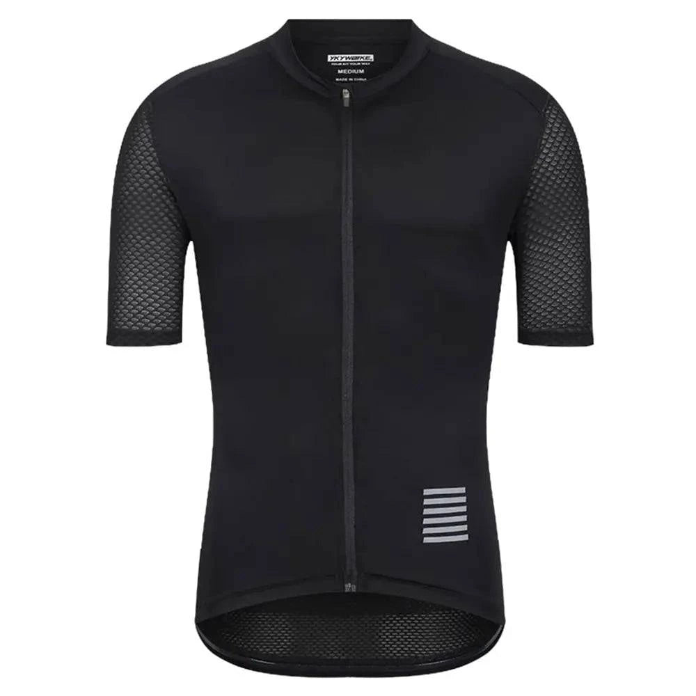 Men Cycling Jersey Short Sleeve Reflective Summer MTB Maillot Shirt Downhill Jersey Pro Team Mountain Bicycle Clothing-WAYBIKER