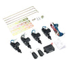 12V Universal Car Remote Central Kit Locking Keyless Entry System with 2 Remote Control Trunk Pop 4 Door Lock Actuator-WAYBIKER