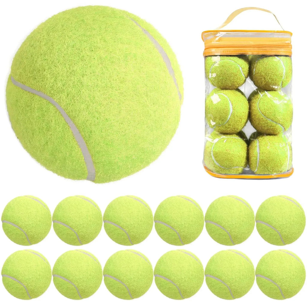 12 Packs Pressure Matching and Training Tennis Balls Natural Rubber Tennis Balls-WAYBIKER