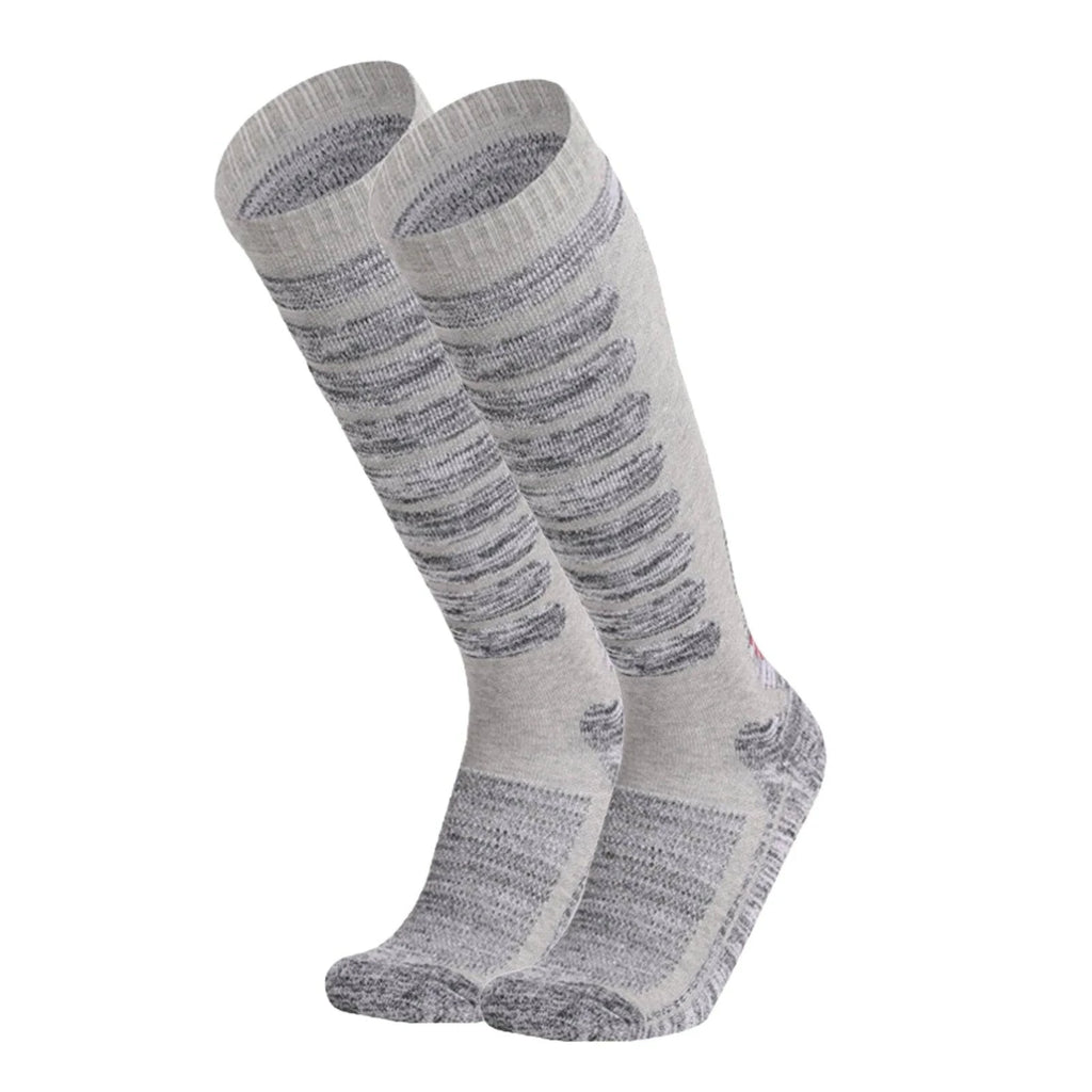 Long Tube Ski Socks Winter Sports Socks Skiing Snowboarding Thermal Knitting Socks for Hiking Climbing-WAYBIKER