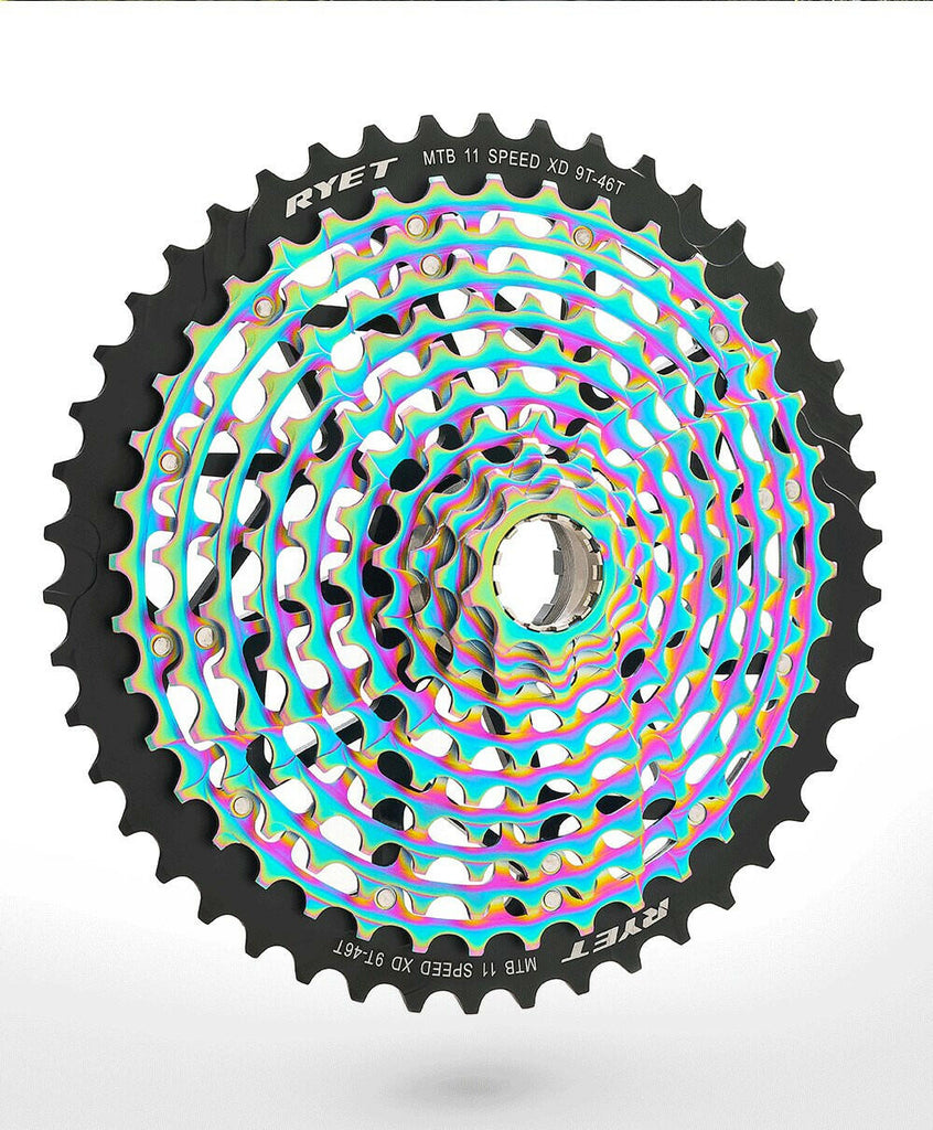RYET 11S Cassette 9-46T Mountains Freewheel XD Core Ultralight 363g Steel Durable 11S Sprocket 9-46T Bike Cassette Cycling Parts-WAYBIKER