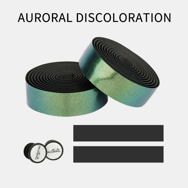 ESLNF Road Bicycle Handlebar Tape Gradient Color Bike Tapes EVA/PU Soft Anti-Vibration Handlebar Bar Tape Bike Accessories-WAYBIKER
