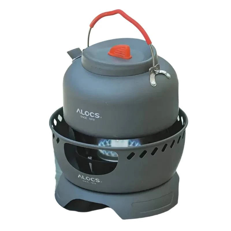 ALOCS  Wind Shield Camping Gas Stove Outdoor Hiking Butane Propane Burner for Backpacking Picnic Emergency Cooking-WAYBIKER