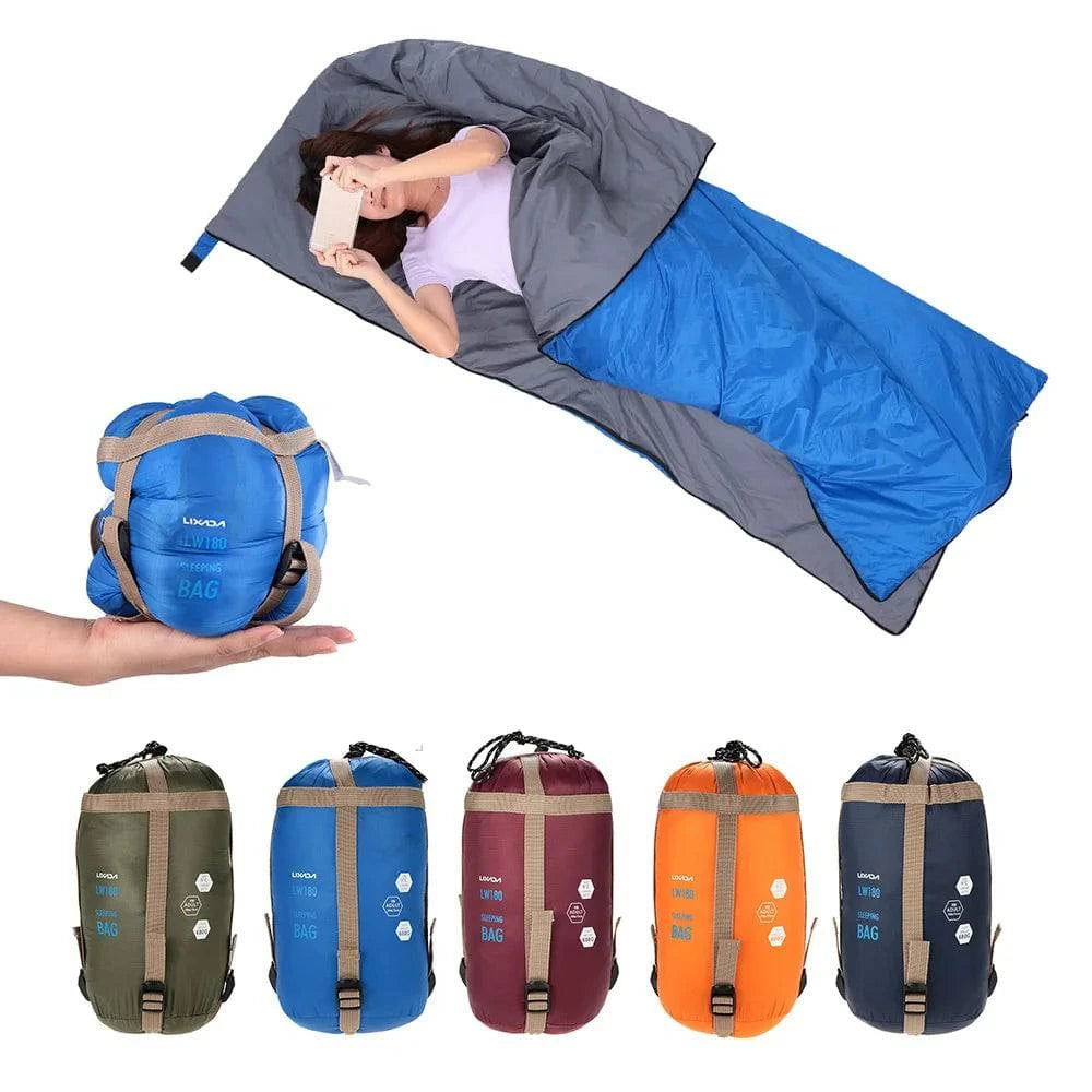 Lixada 190 * 75cm Outdoor Envelope Sleeping Bag Camping Travel Hiking Multifunction Ultra-light Sleeping Bag Travel Bag 680g-WAYBIKER