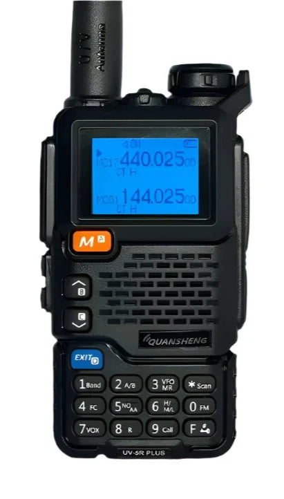 Quansheng UV-5R PLUS Walkie Talkie 5W Air Band Radio  Charge UHF VHF DTMF FM Scrambler NOAA Wireless Frequency Two Way CB Radio-WAYBIKER