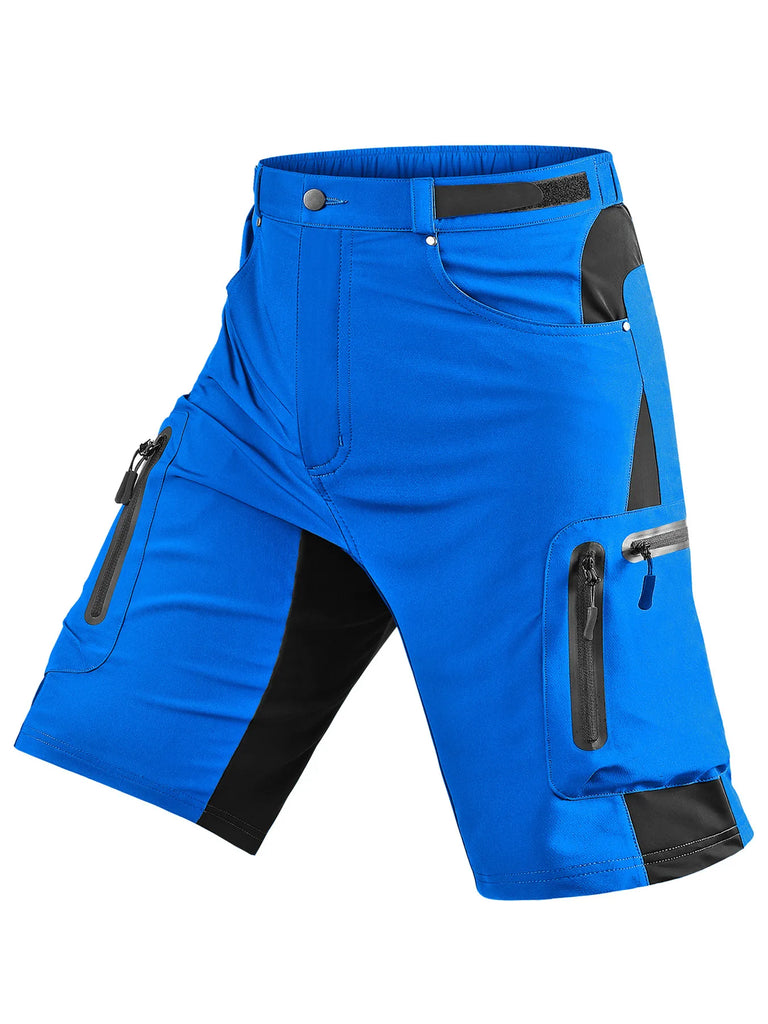 Cycling Shorts Men's mountain bike outdoor sports Breathable loose fit for running cycling zipper pocket-WAYBIKER