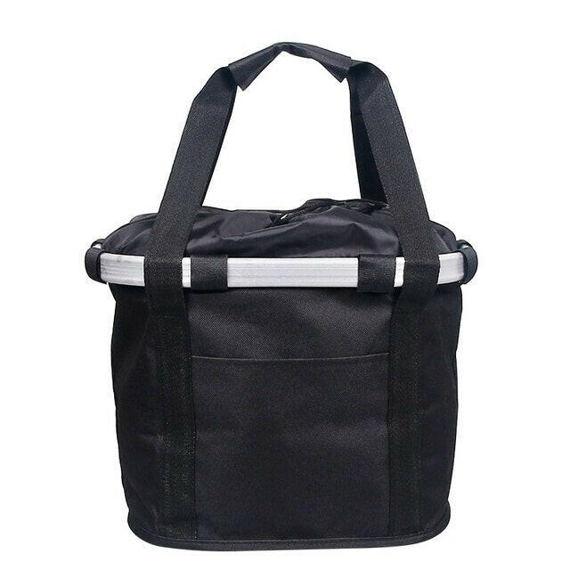 Bicycle Folding Basket Aluminum Alloy Bicycle Front Bag Bicycle Storage Basket Mountain Bike Accessories-WAYBIKER