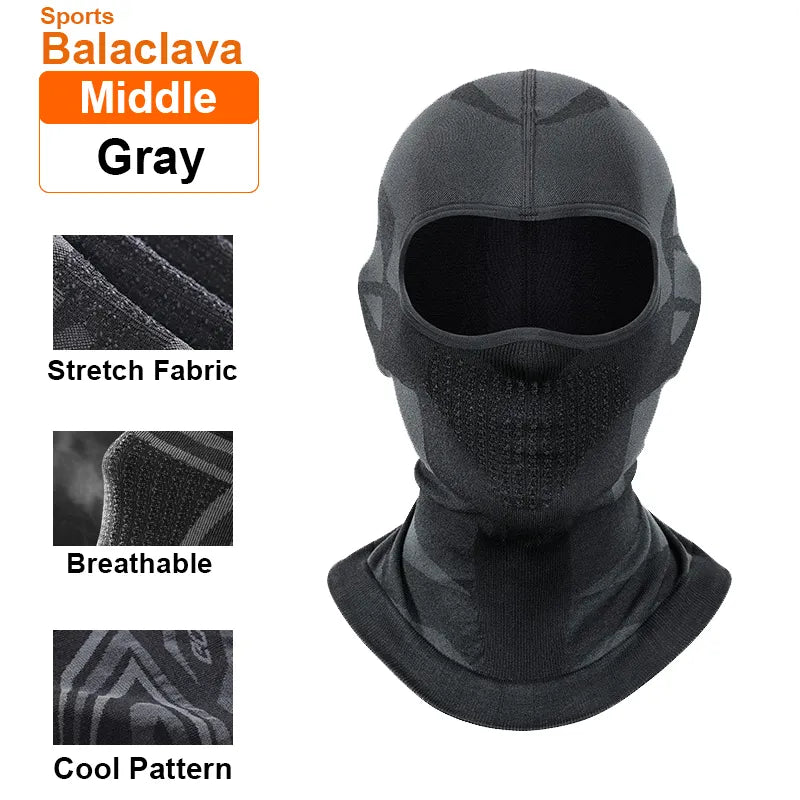 Sports Winter Thermal Cycling Face Mask Balaclava Head Cover Ski Bicycle Motocycle Windproof Soft Warm MTB Bike Hat Headwear