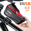 WILD MAN New Rainproof Bike Bag Bicycle Front Cell Phone holder with Touchscreen Top Tube Cycling Reflective MTB Accessories-WAYBIKER