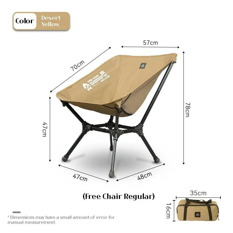 Difeike Outdoor Folding Camping Chair Portable New Moon Chair Outdoor High Back Lounge Chair Aluminum Alloy Free Lounge Chair-WAYBIKER