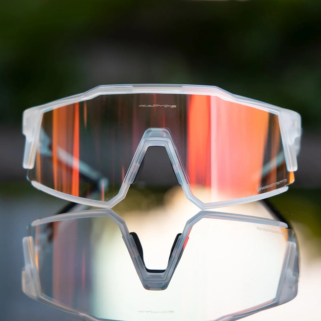 Kapvoe Red Photochromic Hiking Driving Cycling Sunglasses UV400 Outdoor Bike Eyewear TR90 Frame Sports Bicycle Camping Goggles-WAYBIKER